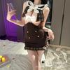 Sex Underwear Pure Desire Slim Fit Plaid Splicing Hip Skirt Uniform Sexy Hollow Couple Flirting Free Pajamas