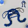 Punk Style Bunny Ear Hat Y2K Streetwear Star Print Ears New Design Faux Fur Hat