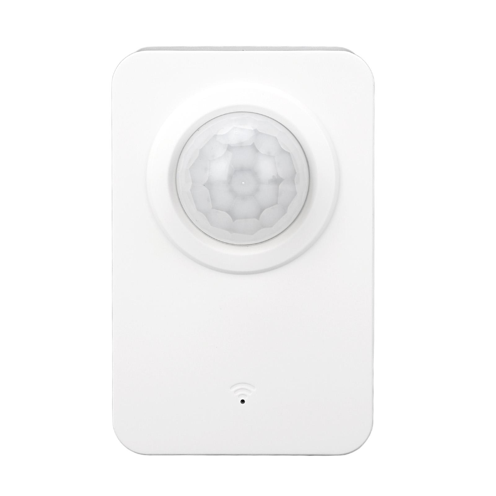 

WiFi Motion Sensor Remote Monitoring 128 degrees Detection Angle USB and Battery Powered Smart Motion Detector for