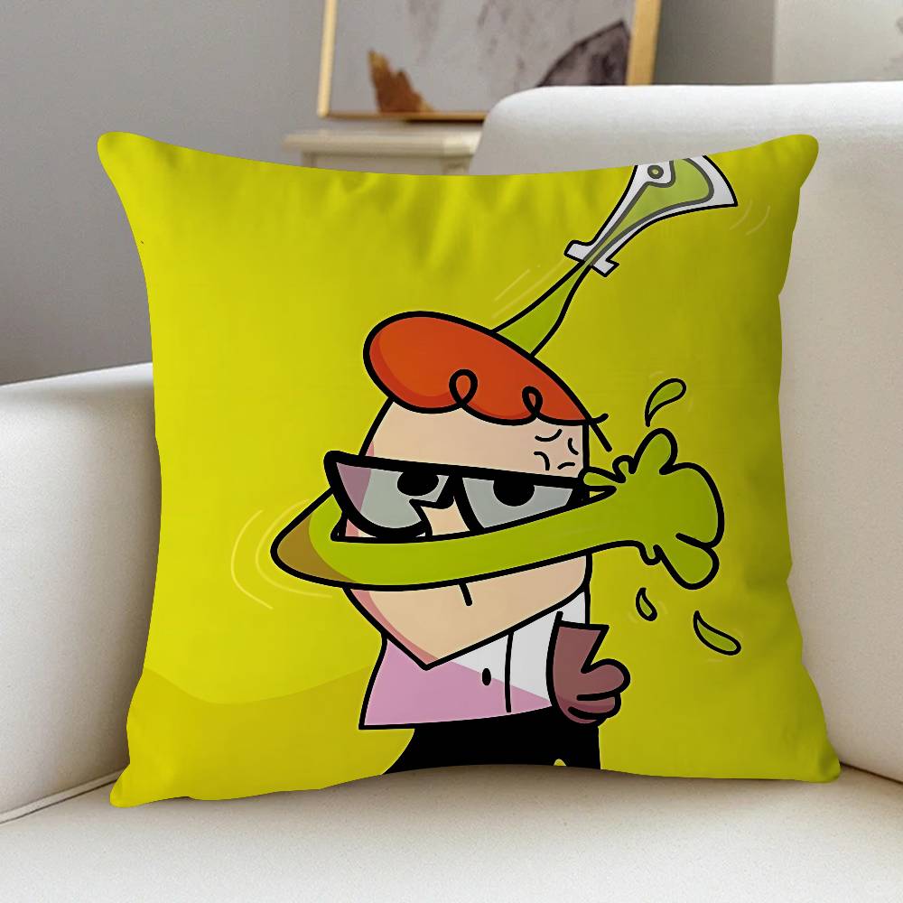 

Лаборатория Декстера Диди Подушка Чехол для подушки Наволочка Гостиная Диван Домашний декор На заказ 12x12Inch