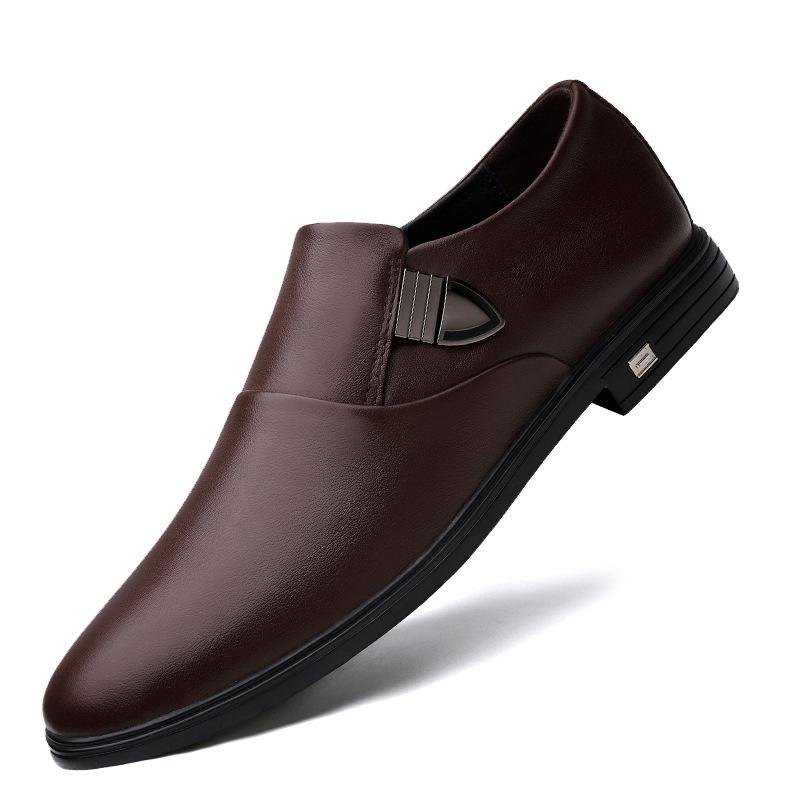 

Мужские деловые формальные кожаные туфли-слипоны - Мягкая подошва, дышащая натуральная кожа для весны и осени 2025 44