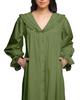 Moomaya Women's Short Sleeve Nightdress For Ladies Solid Cotton Nightwear