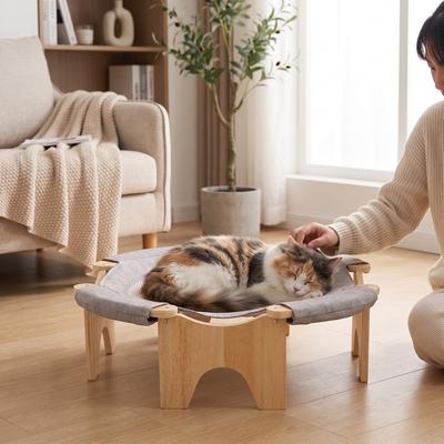 Elevated Cat Bed Breathable Raised Cat Bed Furniture Long-Lasting Cozy for Cats, Indoor