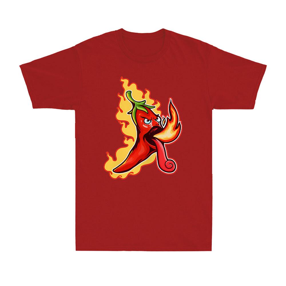Flaming Chili Pepper Spitfire Chili Shirt Funny Spicy Food Men s T-Shirt T-shirt S разноцветный