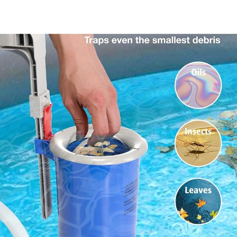 Household Pool Slag Stopper Surfacing Cleaner Swimming Pool Garbage Filter Maintenance Tool for Clean Water Quality