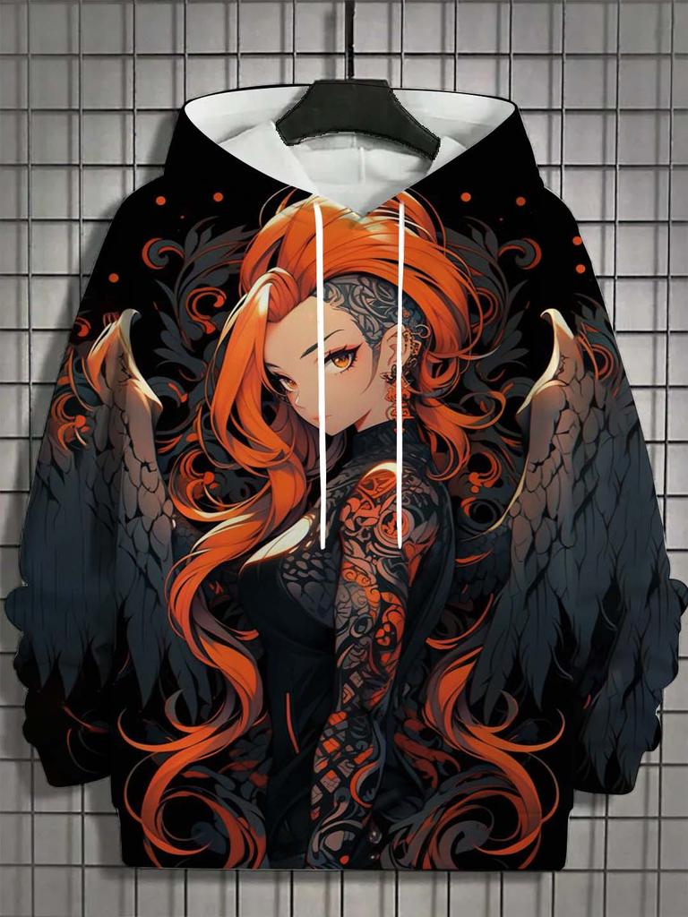 Heren Hoodie Bad Girl Tattoo Sexy Beauty Patroon 3D Geprinte Top Herfst Nieuwe Mode Casual Hip Hop Neutrale Hoodie Tops