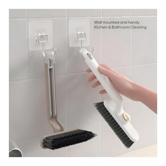 Cleaning Brush Bathroom Cleaning Brush 360 Degree Rotating Gap Cleaning Brush Hard Bristle Bath Pong Bathroom Floor Brush Drain Bathroom Washing Easy