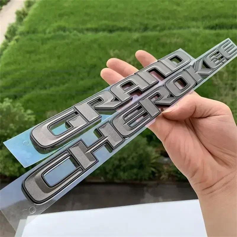 ABS Car Fender Trunk Emblem Body Sticker Decals for JEEP Grand Cherokee Logo Patriot Compass Wrangler Auto Badge Accessories