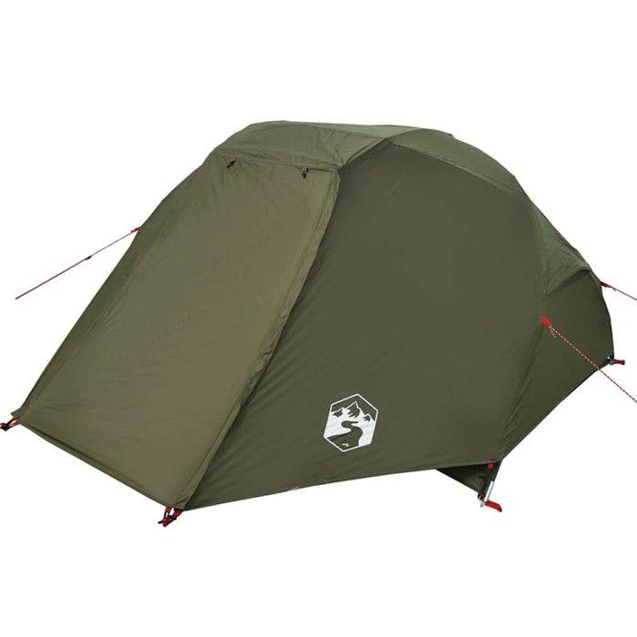 Tente de pêche 3 personnes vert olive imperméable