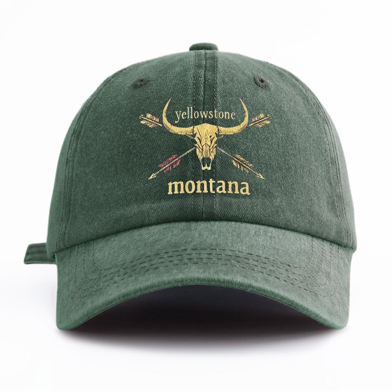 

1 шт. Стильная washed бейсболка MONTANA для взрослых, Минималистичный ретро-стиль, Повседневная, Мягкая, Регулируемая, Кепка Dad Hat , Идеально в качестве подарка темно-зеленого