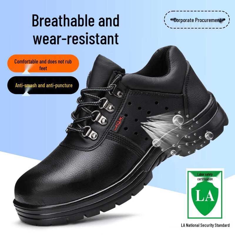 GUYISA Men s Steel Toe Safety Work Shoes 43