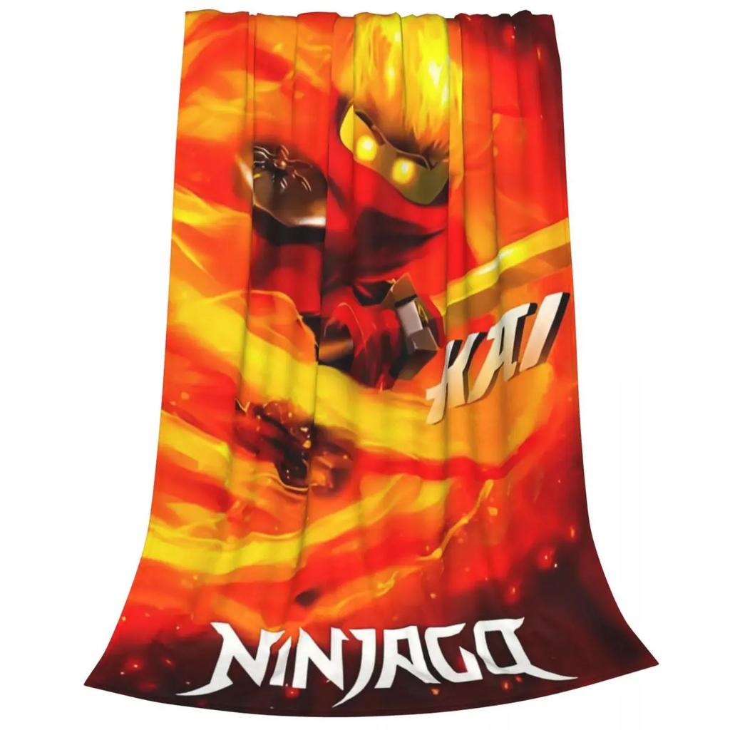 N-ninjagos Coral Fleece Plyšová deka Přehozy na postel pohovku Super měkké přehozy na postel