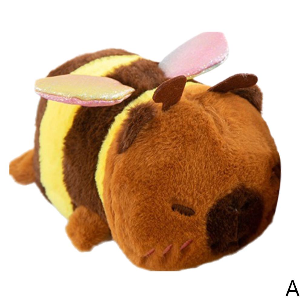 

Милая креативная плюшевая кукла-капибара, лежащая пчела, цветок, хлеб, плюшевая игрушка-подушка в виде капибары, подарок на день рождения для мальчиков и девочек, плюшевые игрушки