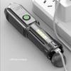 Portable Flashlight 4 Gears Brightness Torch with Side Light Night Work Lamp Camping Lantern Emergency for Outdoor