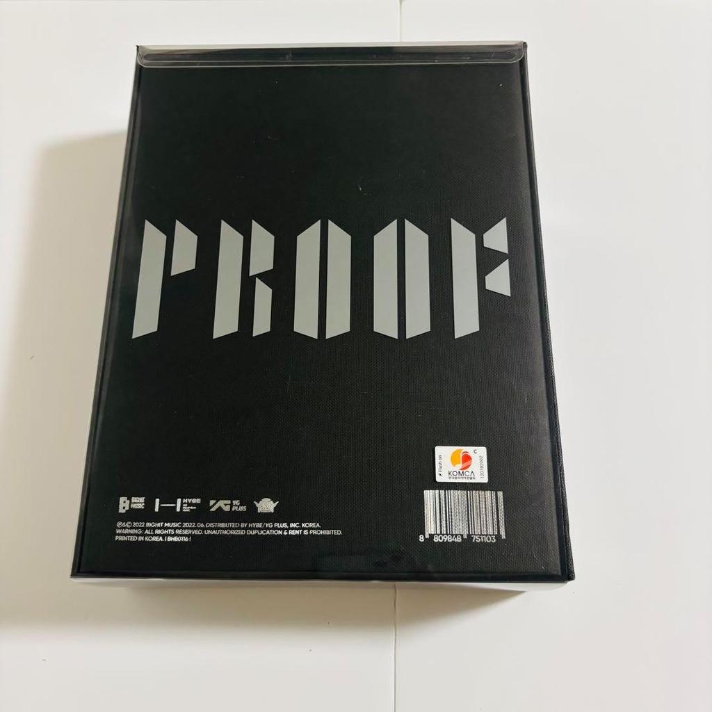 [USED] BTS PROOF Album (with trading card postcard sticker)