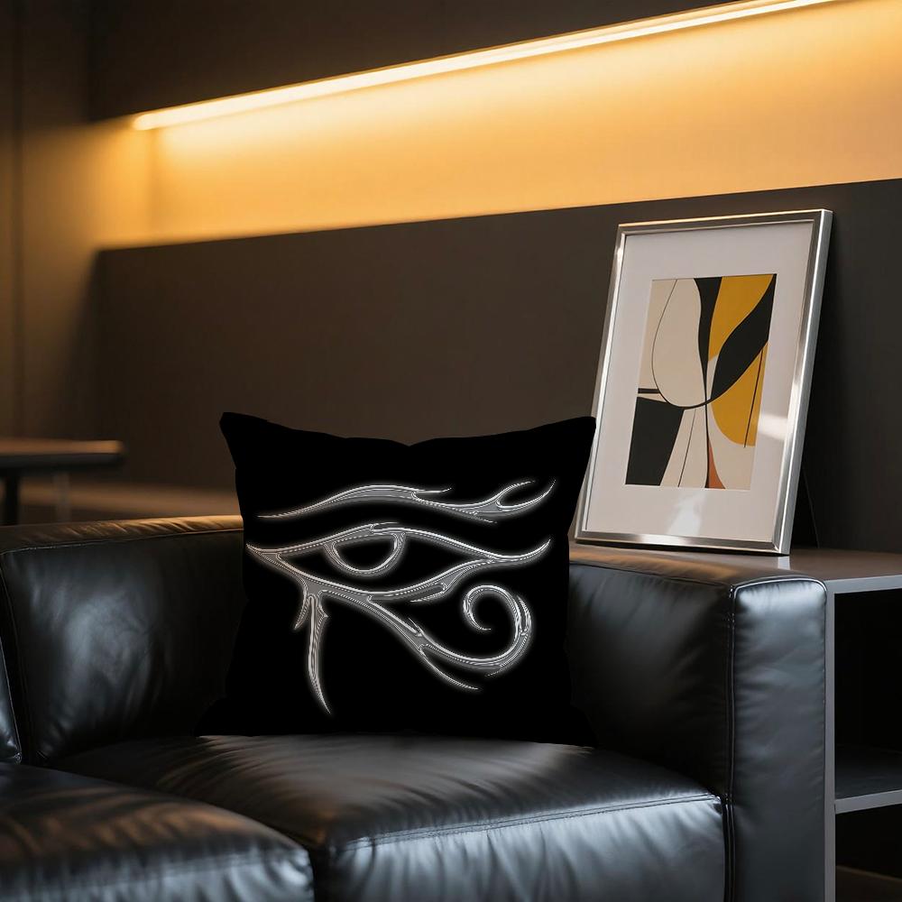 E-Egypt Eye of Horus Wisdom Strength cushion cover Comfortable and soft bedding skin friendly leisure sofa car office pillowcase