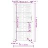 Garden Gate Anthracite 100 X 175 Cm Steel Square Design