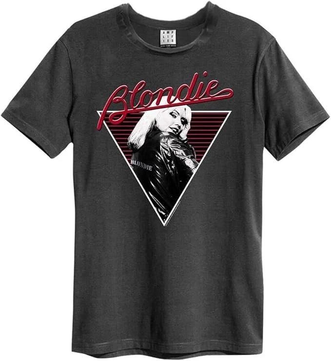 Amplified Blondie Blondie 74 Mens Charcoal T Shirt Blondie Classic Tee Shirt L