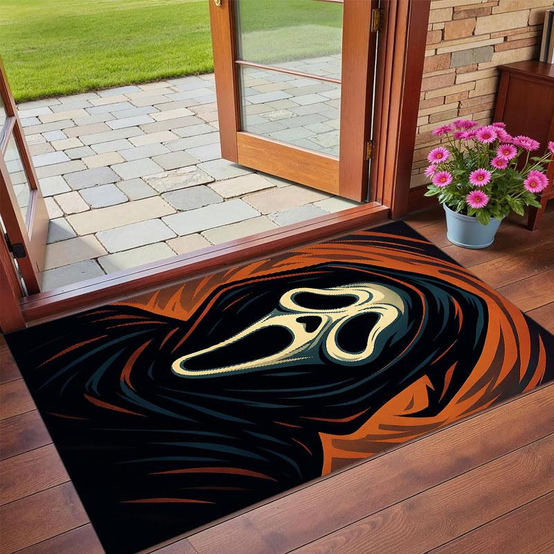 Crystal Velvet Rug Soft Non Slip Indoor Floor Mat Home DecorScream Ghostface