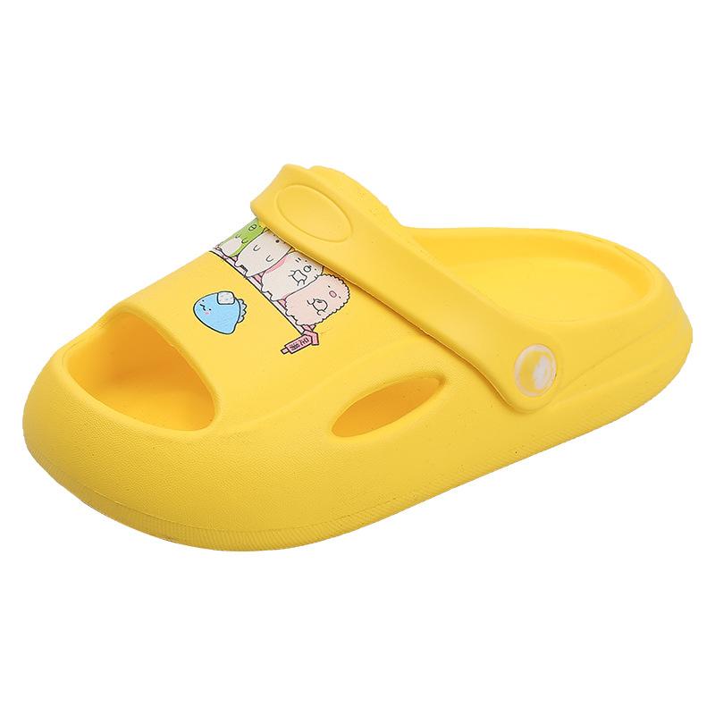 

2-5 years old 6 children baby non-slip and anti-collision bathroom sandals soft bottom medium and small children boys and girls children slippers 140 жовтий