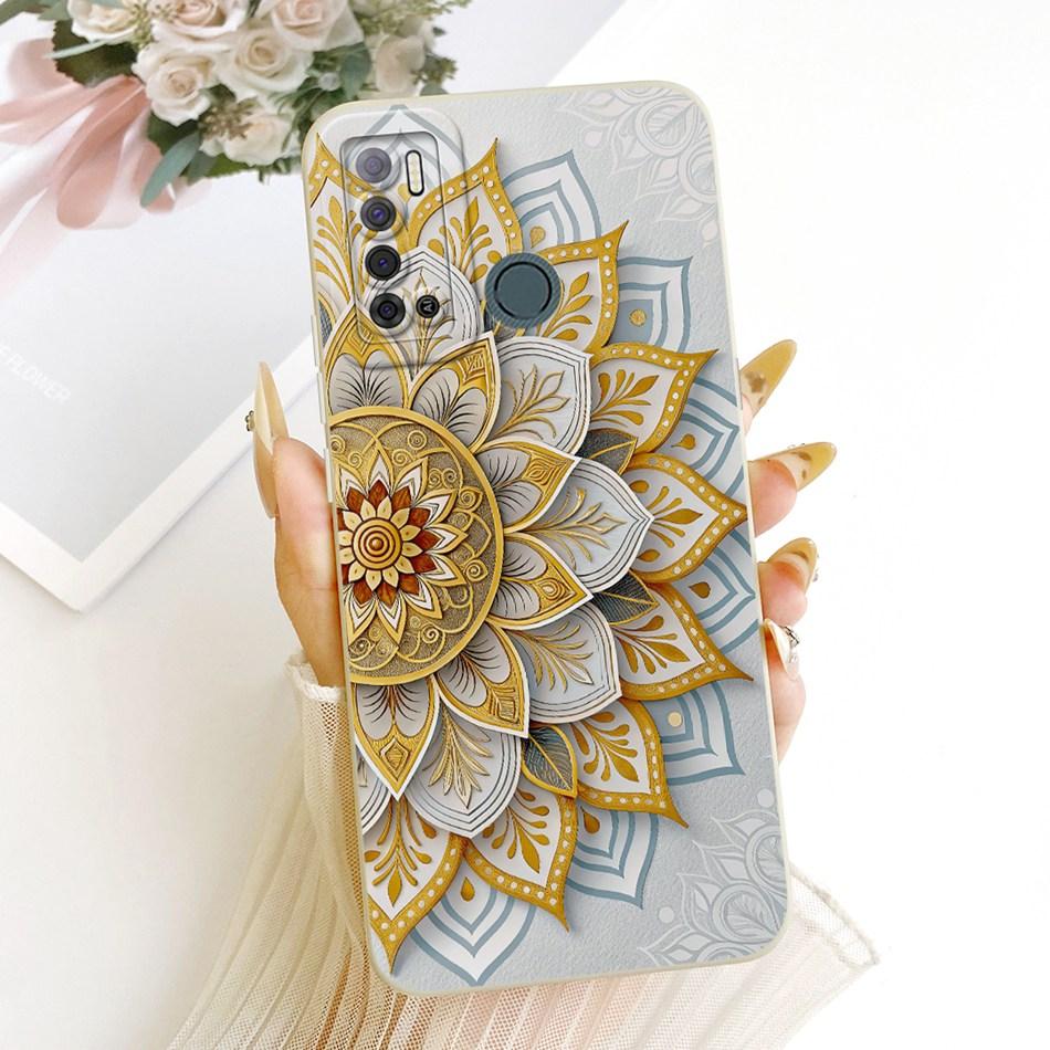 For Tecno Spark Power 2 LC8 Cute Cat Flower Cartoon Phone Case For Tecno Spark Power2 Shockproof Soft Silicone Bumpers