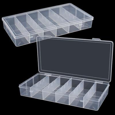 Scatola Portaoggetti in Plastica Scatola Portaoggetti per Strumenti Cosmetici Scatola Portaoggetti per Strumenti per il Trucco Accessori per Attrezzatura da Pesca Organizzatore per Gioielli Viti Minuteria