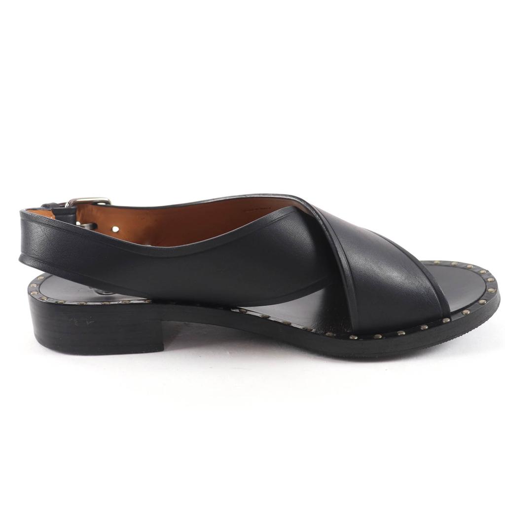 Great CHURCH'S Sandals RHONDA Cross Strap Flat Leather black leather Women 35.5 Used