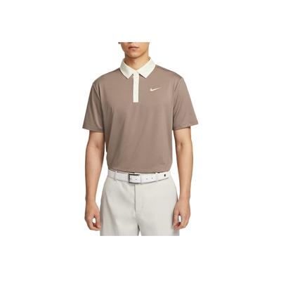 Dri-Fit Tour Comfortable Soft Skin-Friendly Fashion Short Sleeve Golf Shirt Men Tops Mink-Brown Light-Ivory FZ7502-233