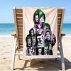 proof beach towel with a Joker pattern - soft,absorbent,quick-drying,machine washable - perfect for swimming,camping,bathing