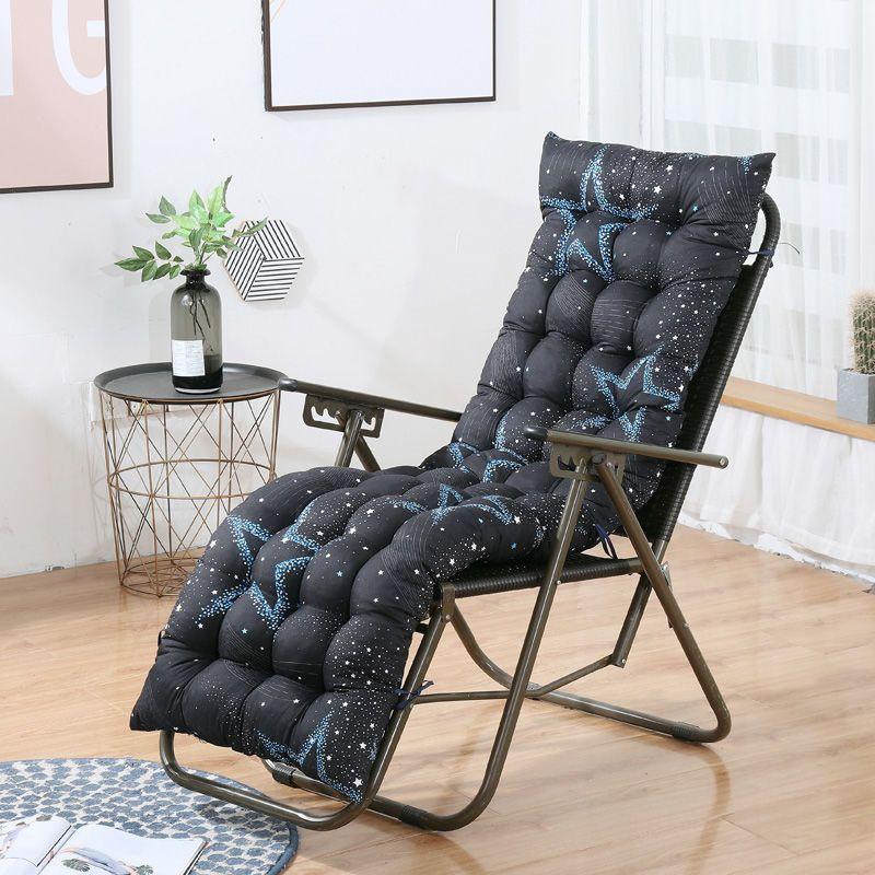 New Long Cushion Recliner Rocking Chair Cushion Thick Seat Cushion Rattan Chair Sofa Cushion Garden Chair Cushion Tatami Mat 48x120cm