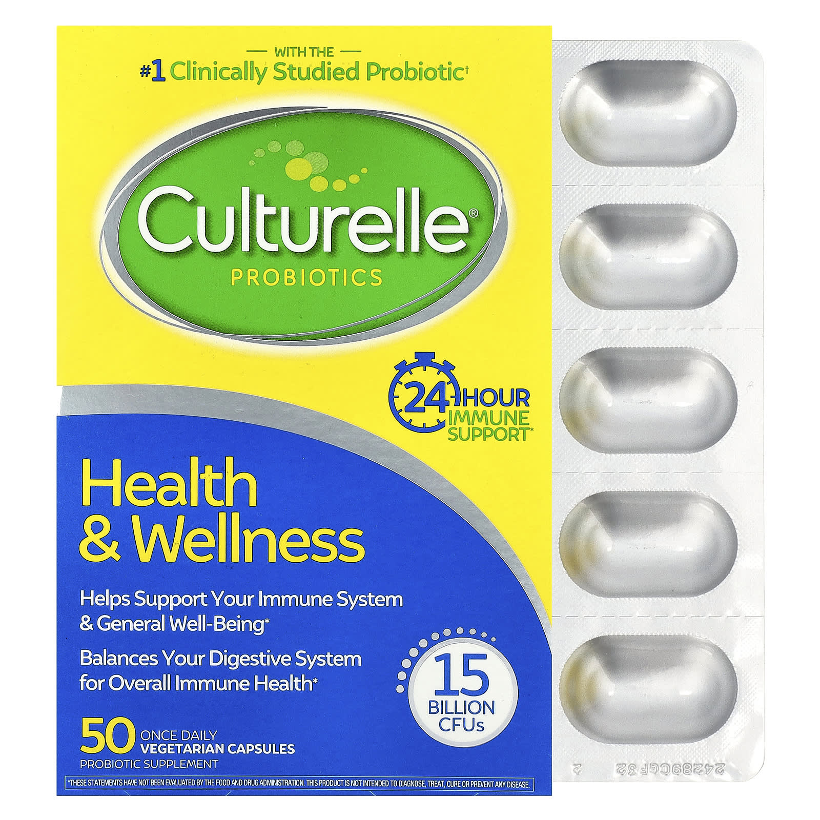

Probiotics, Health & Wellness, Veggie Capsules 50