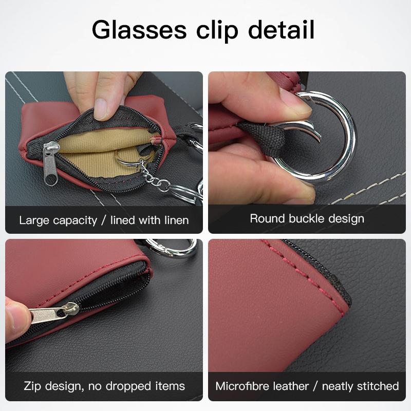 Car Key Holder Storage Bag Leather Car Key Wallets Keys Organizer For Mitsubishi EK Pajero Xpander Eclipse Cross ASX L200 Xforce