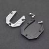 Bike Side Stand Pad for Outdoor Parking, Aluminum Support Plate with Textured Center for Grass