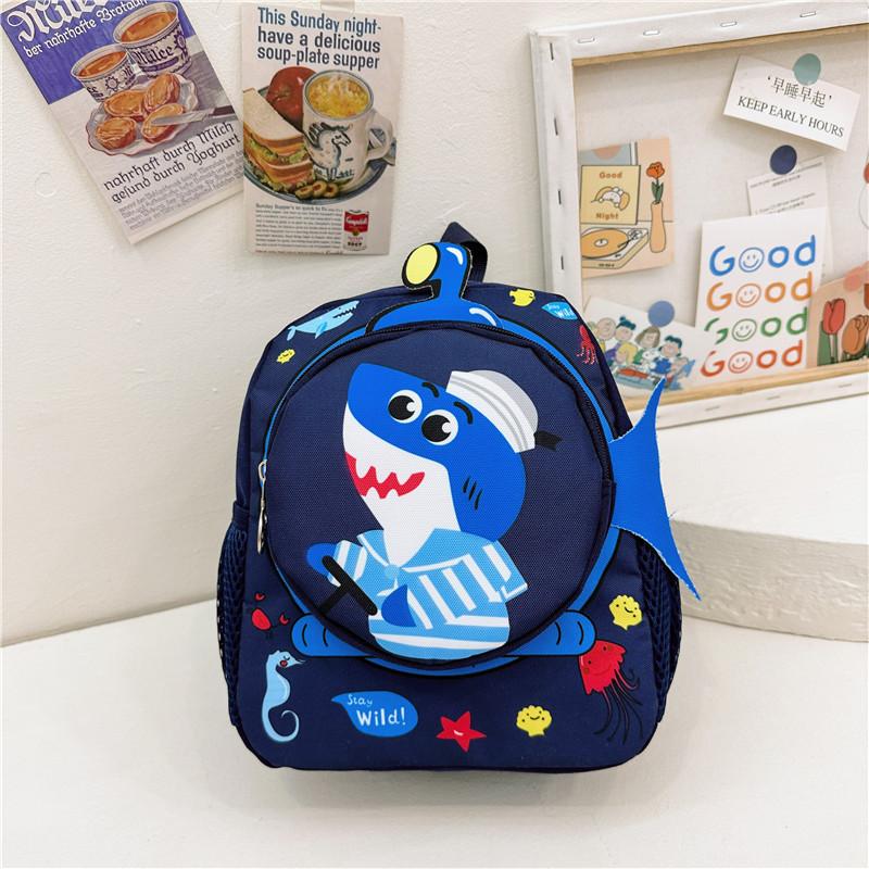 

Cartoon Nylon Kindergarten Backpack For Boys And Girls With Breathable Design And Dual Shoulder Straps Modern Cool Style Navy Unicorn