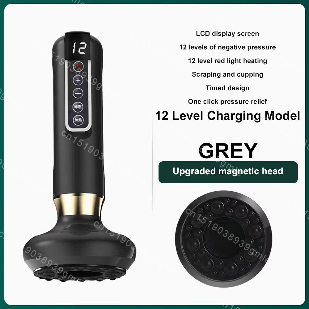 Elektrisk Vakuum Koppemassasje Gua Sha Terapi Apparat Helse Skraping Anti Cellulitt Apparat Meridian Terapi Fettforbrenning