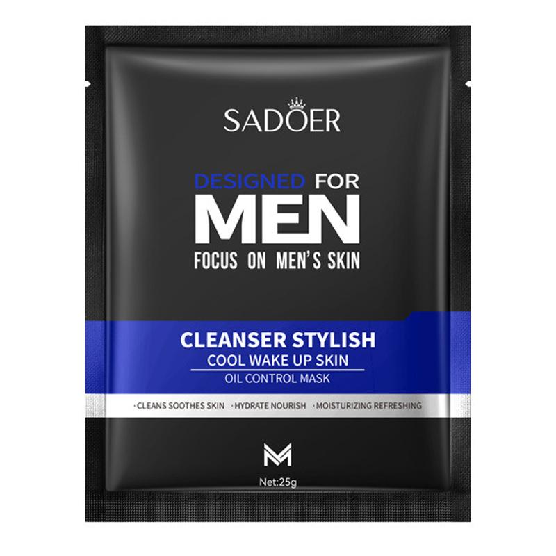 3PCS Men s Mask 25g SADOER Cool Shape Men s Hydrating Mask Sticker 1