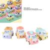 4 Pcs Pull Back Cars Adorable Cartoon Dessert Alloy Realistic Friction Powered Pull Back Trucks Toy Vehicles for Kids A Type