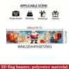 Christmas Santa Claus Yard Banner 78.7in, Outdoor Garden Fence Holiday Party Decor
