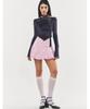 Romantics Balloon Fit Cotton Mini Skirt Barbie Pink