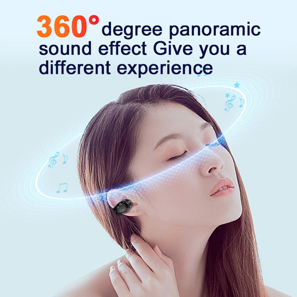 Wireless Clip On Headphones Bluetooth Headset High Definition Audio Quality Sports Earphones Noise Cancelling In-Ear Earphones