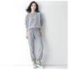 Women's Navy Blue Sweatshirt Set 2 Piece Outfit Loose Casual Pullover  Jogger Pants Tracksuit