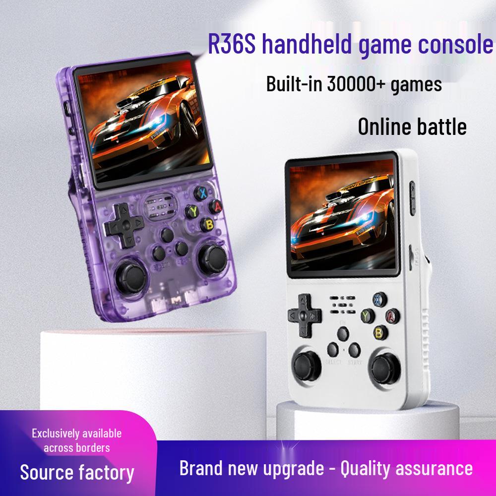 R36S Retro PS1-Inspired Portable Handheld Game Console with Cross-Border Multiplayer WiFi