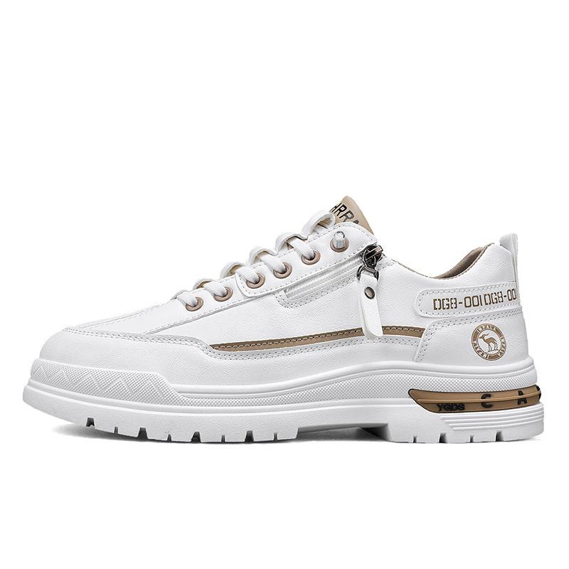 Men's shoes spring and autumn new low-top tooling shoes outdoor sports men's foot cover white casual shoes work wear-resistant shoes