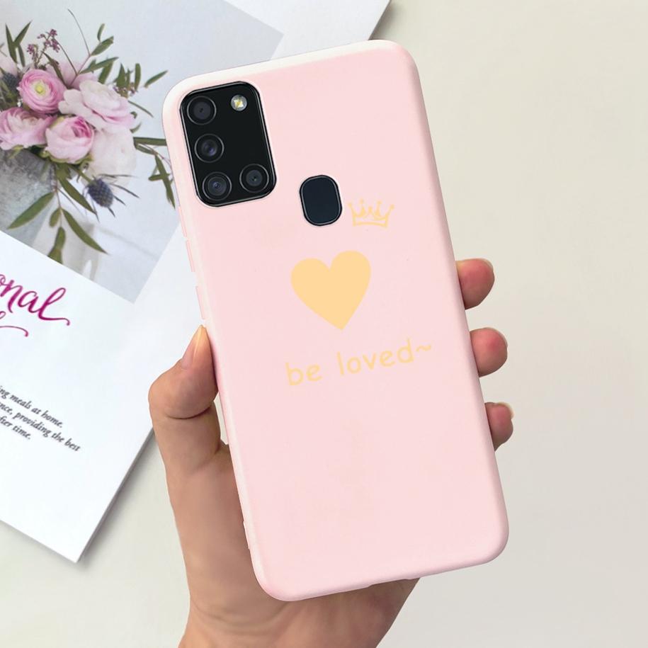 For Samsung A21S Case SM-A217F A 21S Back Cover Fashion Flower Cartoon TPU Soft Silicone Phone Case For Samsung Galaxy A21s Capa