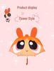 Powerpuff Girls Kids Mini Cute Cartoon Umbrella for Little Girls and Kindergarten