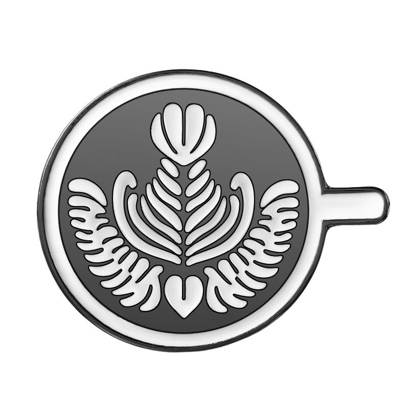 Coffee Maker Enamel Brooch Coffee Bean Grinder Coffee Kettle Cup Bag Barista Badge Punk Lapel Coffee Collection Pin Jewelry Gift