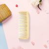 Natural Bamboo Wide Tooth Hair Comb for Women Men Anti-Static Afro Fork Comb Detangler Brush for Curly Wet Dry