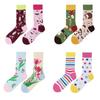 Original Asymmetrische Cartoon Hip Hop Baumwollsocken für Paare - Wadenhoch Mandarinenente Stil für Damen und Herren