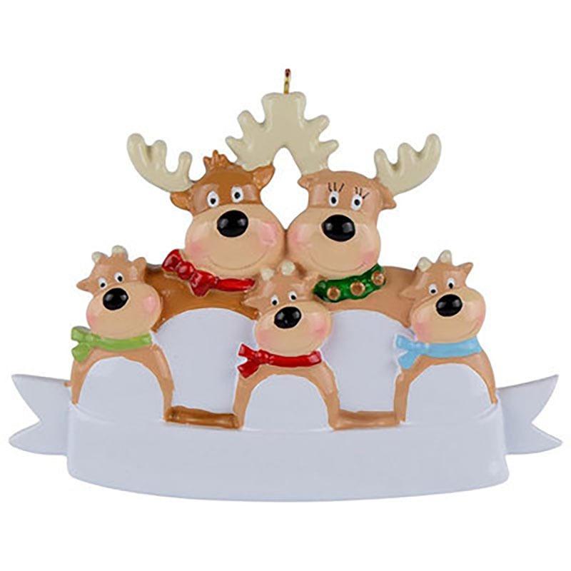 2021 Personalized Family Reindeer Pendant Christmas Tree Ornament Winter Gift Long Lasting Family Gift Decoration