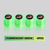 For 5KJH 4/6/10Pcs Car Styling Fluorescent Tire Valve Caps Auto Exterior Accessories GRsport Yaris Corolla Rav4 CHR Auris JHE5
